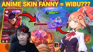 REACTION Full Team Pro Player VS WIBU Randy25 Fanny Blade Of Kibou  Mobile Legends