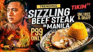 99 Pesos SIZZLING UNLI-JAVA RICE & GRAVY in SAMPALOC  Tata Achots Sizzling Story  TIKIM TV