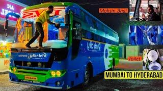 IntrCity Smart Bus by Railyatri  Mumbai to Hyderabad Cabin ride  AC Sleeper with Toilet  Vlog