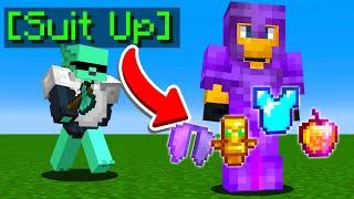 Minecraft Manhunt but Hunters Advancements Give OP Items