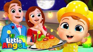 Surprise Dinner Song  Little Angel Kids Songs & Nursery Rhymes