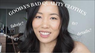 How to tell the difference between good and bad quality clothes in 5 easy points