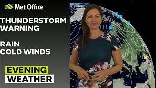 081024 – Thundery showers for some  – Evening Weather Forecast UK – Met Office Weather