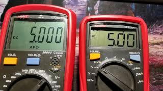 UNI T UT33A+ vs UT39E+ measurement speed comparison