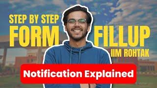 IPMAT IIM Rohtak 2024 Notification & Form Fillup  Exam Date 18 May 2024