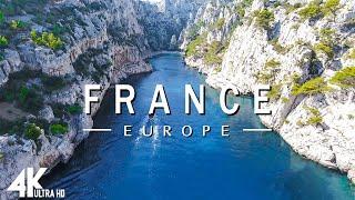FLYING OVER FRANCE 4K UHD - Relaxing Music Along With Beautiful Nature Videos - 4K Video UltraHD