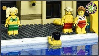 Lego Swimming Pool with real water.