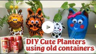 DIY PLANTER  PLATER IDEAS  UNIQUE PLANTER IDEAS  DIY PLANT POTS  EASY PLANTERS  CUTE PLANTERS