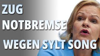 Notbremse GEZOGEN weil Fahrgäste Sylt Song singen