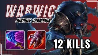 WILD RIFT - WARWICK TOP LANE GAMEPLAY  BUILD & RUNES