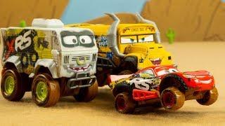 Disney Cars XRS Xtreme Racing Series Mud Racing suspensions McQueen Toys STOP MOTION Animation