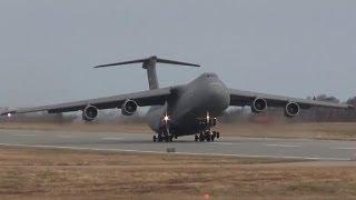 Extremely Loud C-5 Galaxy Takeoff