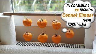 EV ORTAMINDA  ve DIŞARIDA CENNET ELMASI NASIL KURUTULUR #cennetelması #trabzonhurması  #persimmon