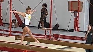 Flavia Saraiva  - Pre-Olympic training on Beam - Troyes July 17th France