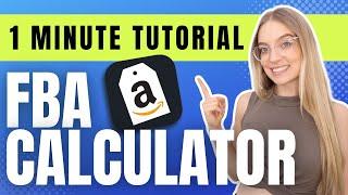 Amazon FBA Calculator EXPLAINED IN 1 MINUTE #amazonseller #amazonfba #fba #amazontutorial