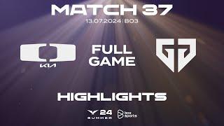 Full Highlights DK vs GEN  Match 37  LCK Mùa Hè 2024