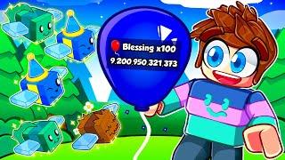 MY BEST BLUE HIVE BOOST 100x Balloon Blessing in BEESMAS? Bee Swarm Simulator