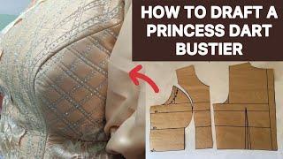 How to Draft a Princess Dart Bustier Pattern.