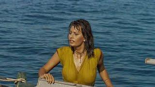 Movie Scene Sophia Loren Jorge Mistral IN  Boy on a Dolphin 1957Director Jean Negulesco