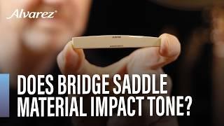 Does Saddle Material Impact Tone? Alvarez TV