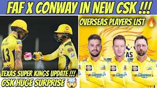 Devon Conway X Faf Du plessis Confirmed   New CSK Player Full List   IPL 2023