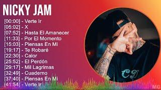 Nicky Jam 2024 MIX Las Mejores Canciones - Verte Ir X Hasta El Amanecer Por El Momento
