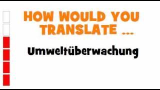 GERMAN TRANSLATION QUIZ = Umweltüberwachung