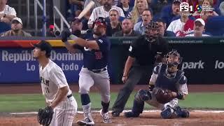 Schwarber Solo Home Run sends one 436 ft to the second deck USA vs Japan Final