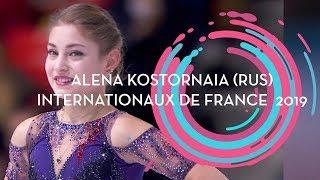 Alena Kostornaia RUS   Ladies  Free Skating  Internationaux de France 2019  #GPFigure