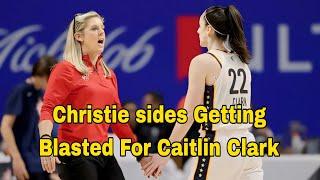Fever Coach Christie sides Getting Blasted For Recent Caitlin Clark Treatment