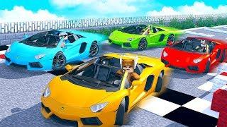 YOUTUBER SUPERCAR RACE UNSPEAKABLEGAMING VS MOOSECRAFT VS ITSMECYCLONE