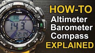 How to use Altimeter Barometer and Compass - Explained