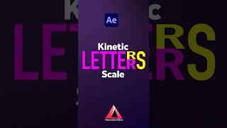 Kinetic Letters Scale in After Effects  Tutorial