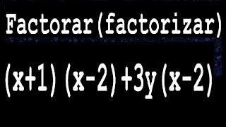 x+1x-2+3yx-2 factorar  factorizar  descomponer en factores