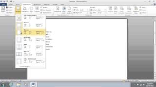 How to set 1 inch Margins in Word