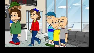 Classic Caillou Misbehaves on the Trip to LondonGroundedSent Home