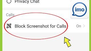 IMO Block Screenshot for Calls Settings