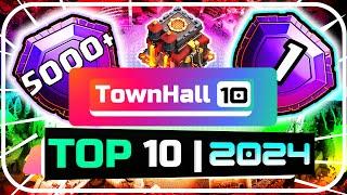 TOP 10 TH10 LEGEND TROPHY PUSH BASE DESIGN + WITH LINK2024CLASH OF CLANS