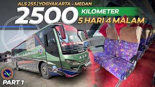 BERANI COBA ?? 5 HARI 4 MALAM NAIK BUS ‼️ Trip 2500 Km Yogyakarta - Medan Naik Bus Als 255 17