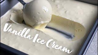 How to make homemade vanilla ice cream  3 ingredients
