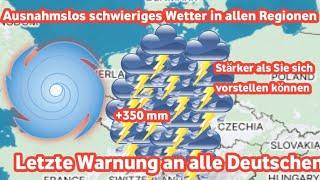 Macht euch alle bereit Ein sehr starker Hurrikan kommt auf Deutschland zu