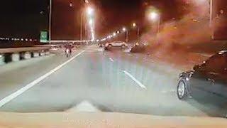 SUV terhumban dari Jambatan Pulau Pinang