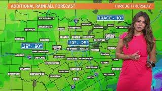 DFW Weather Temperatures dip after heavy rain