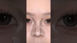 Nose contour douyin makeup tutorial #makeup #makeuplook #makeuptutorial #douyin #nose #contour