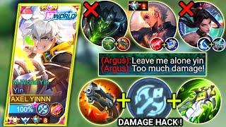 YIN VS PRO GUSION AND AGGRESSIVE ARGUS IN SIDELANE  YIN BEST BUILD & EMBLEM 2023  MOBILE LEGENDS