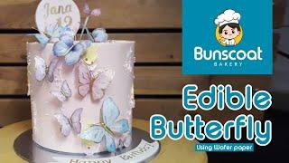 Making Edible Butterfly with Wafer Paper  Realistic Butterfly