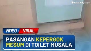 Viral Sepasang Pria dan Wanita Diduga sedang Mesum di Toilet Musala Kini Diamankan Warga Setempat