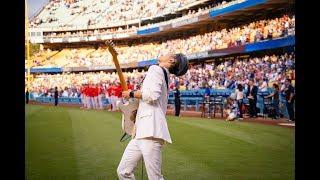 MIYAVI Performs the U.S. National Anthem at Dodger Stadium