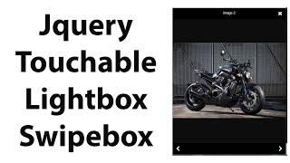 Jquery touchable Lightbox- Swipebox  Lightbox Example