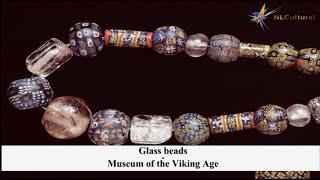 Glass beads at The Museum of the Viking Age